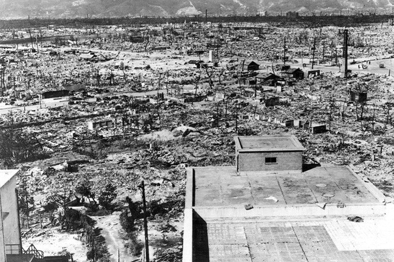 Hiroshima - the aftermath of the atomic bomb blast