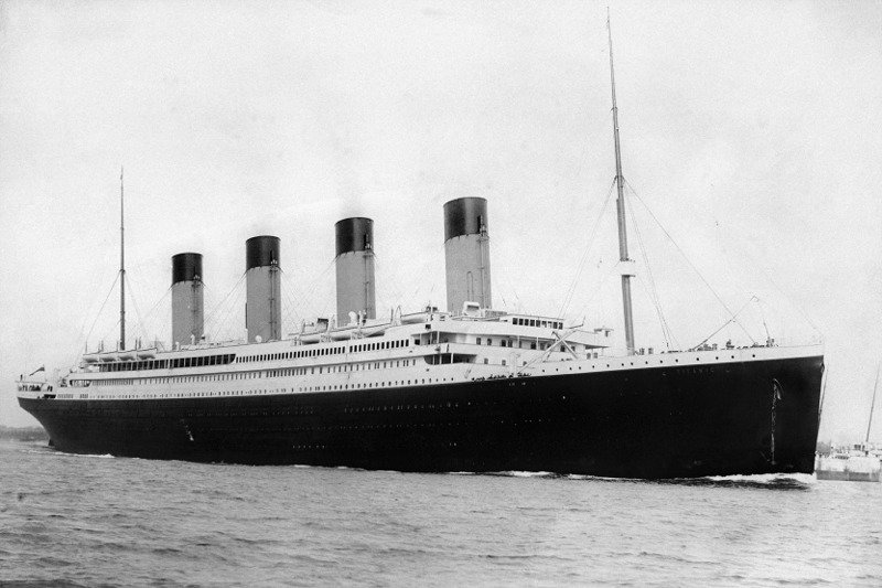 Titanic Leaving Southampton on Its Maiden Voyage